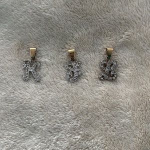 Initial Diamond charms